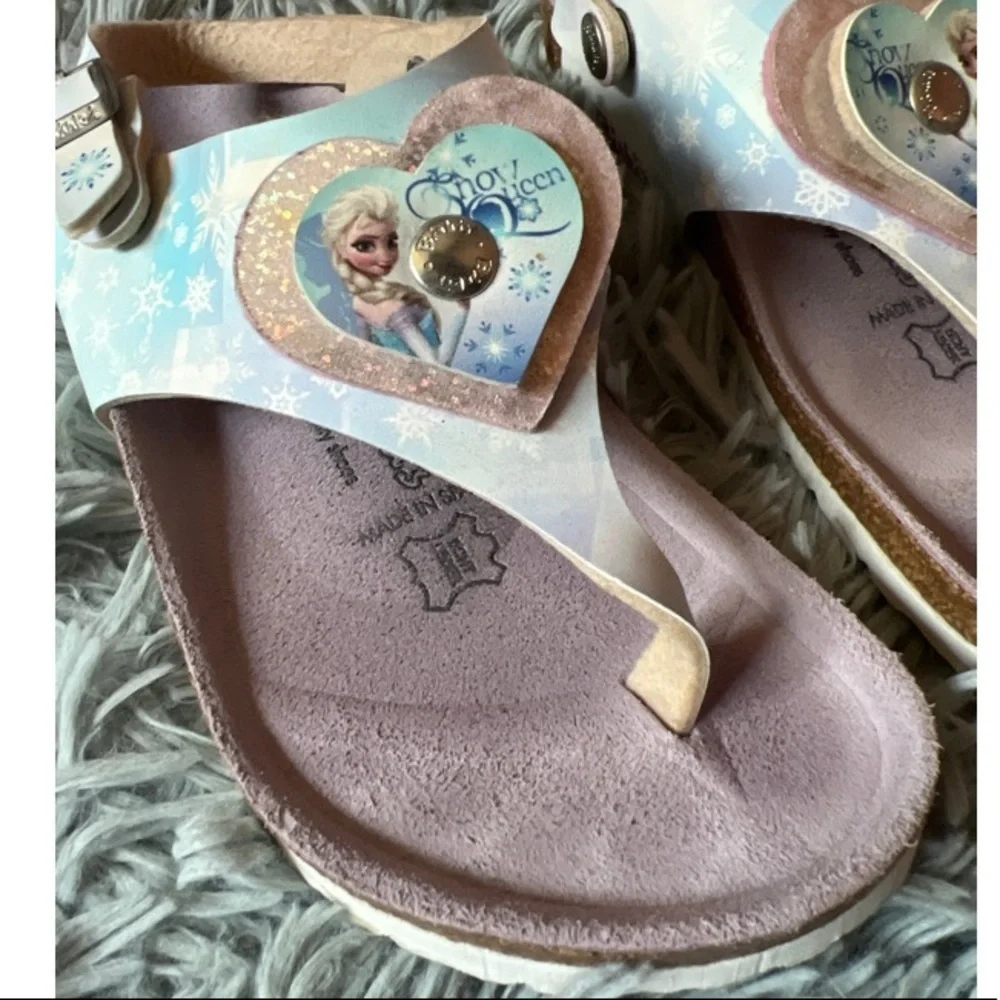Gizeh Thong Frozen Elsa Sandals Size 34